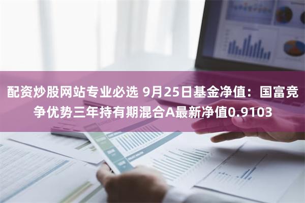 配资炒股网站专业必选 9月25日基金净值：国富竞争优势三年持有期混合A最新净值0.9103