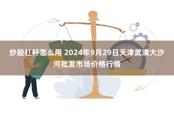 炒股杠杆怎么用 2024年9月29日天津武清大沙河批发市场价格行情