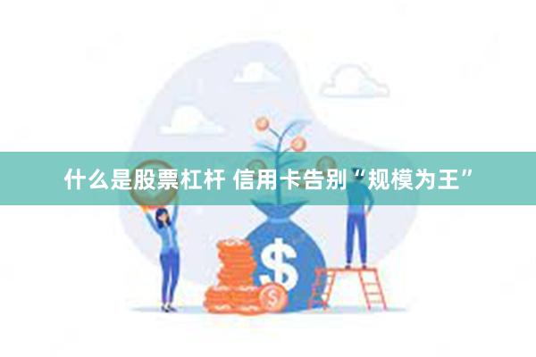 什么是股票杠杆 信用卡告别“规模为王”