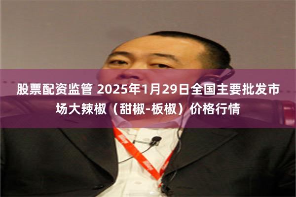 股票配资监管 2025年1月29日全国主要批发市场大辣椒（甜椒-板椒）价格行情