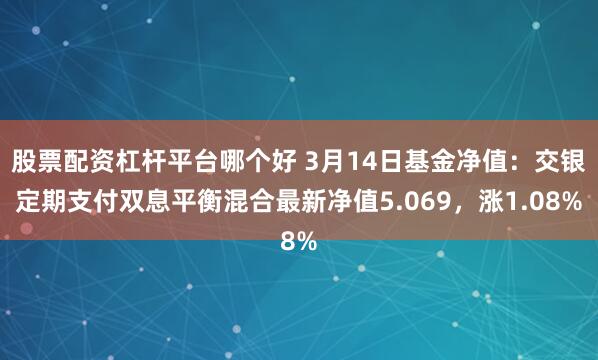 股票配资杠杆平台哪个好 3月14日基金净值：交银定期支付双息平衡混合最新净值5.069，涨1.08%